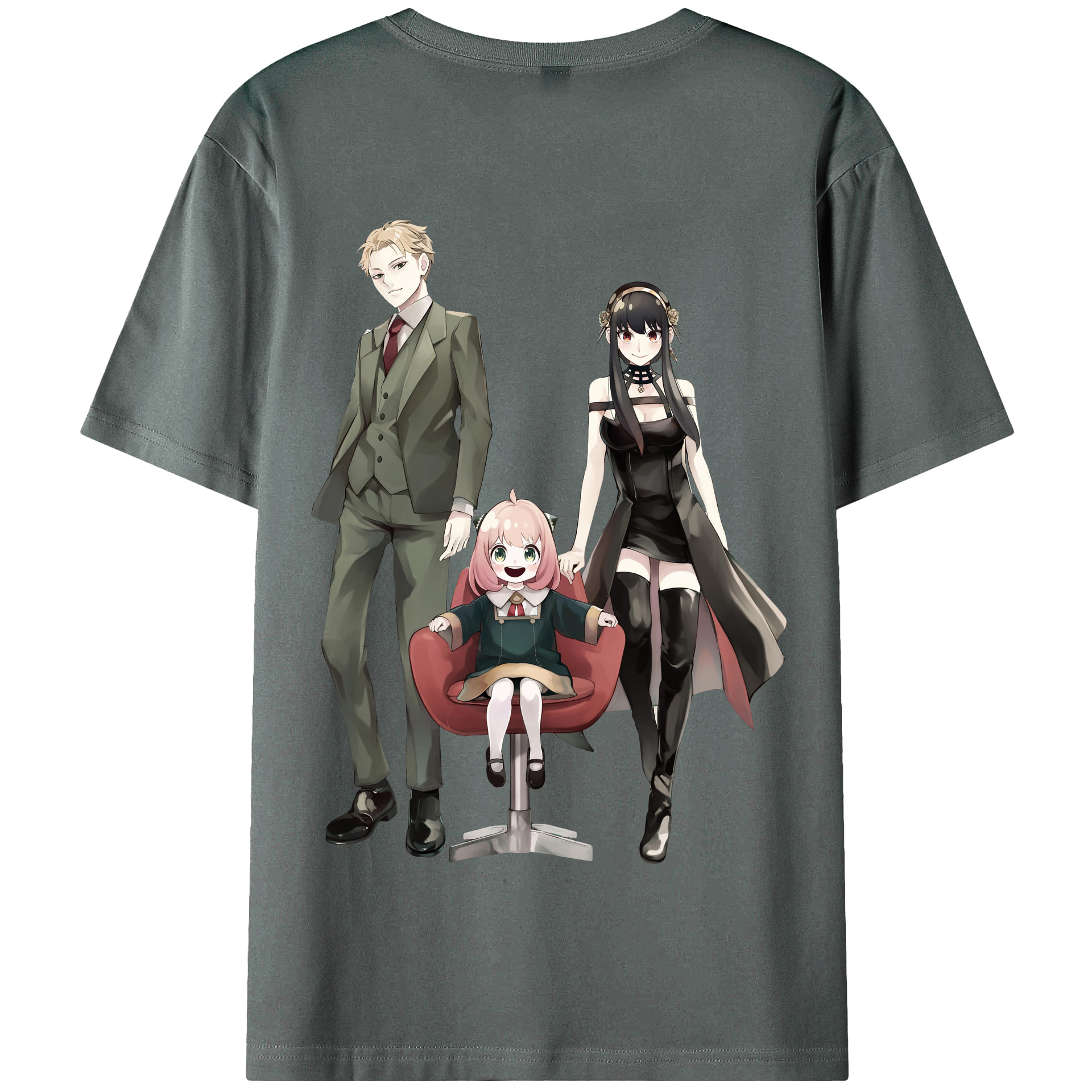 （画像用） SPY×FAMILY间谍家家酒 綿100％半袖Tシャツ（背面プリント）